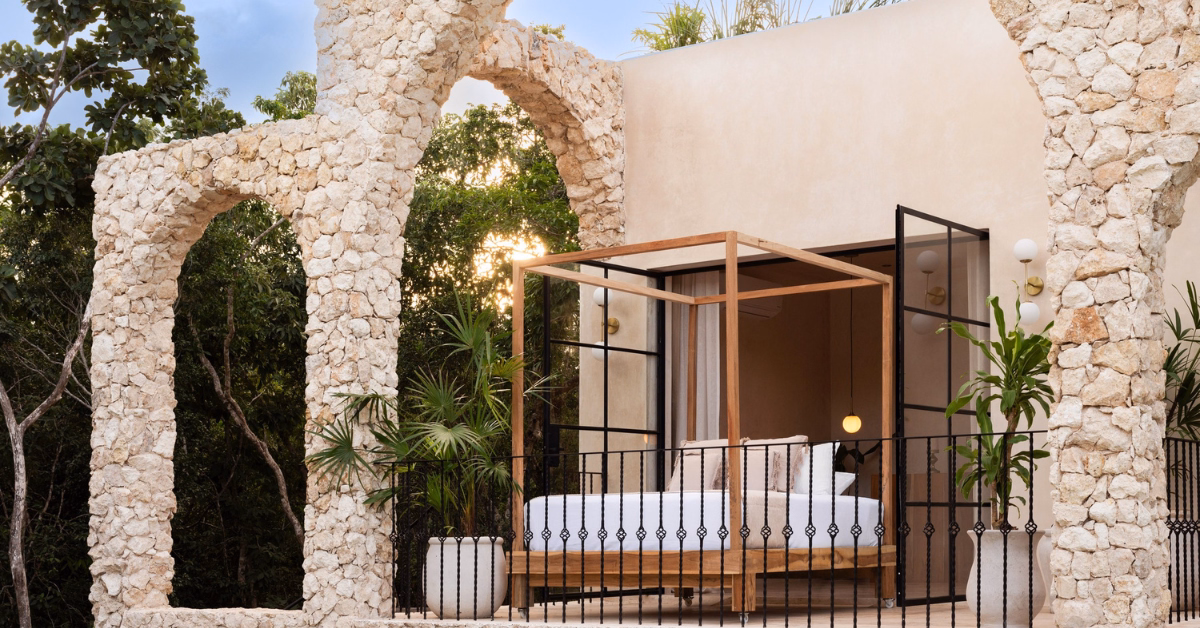rooftop of casa arka in tulum