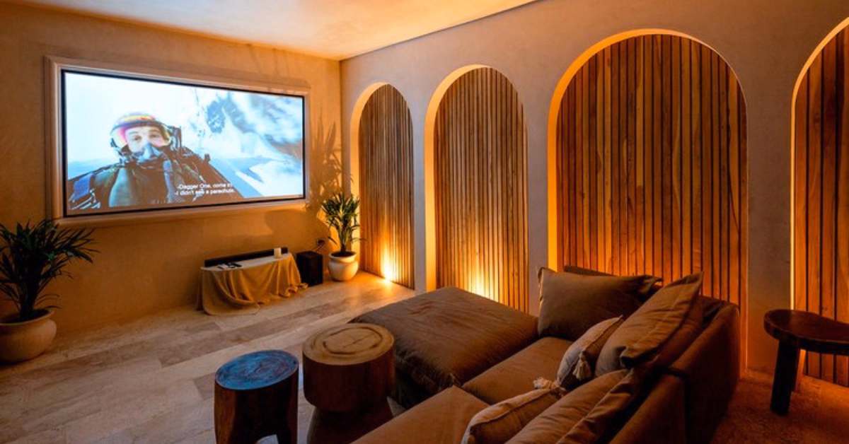 movie theater of casa arka in tulum