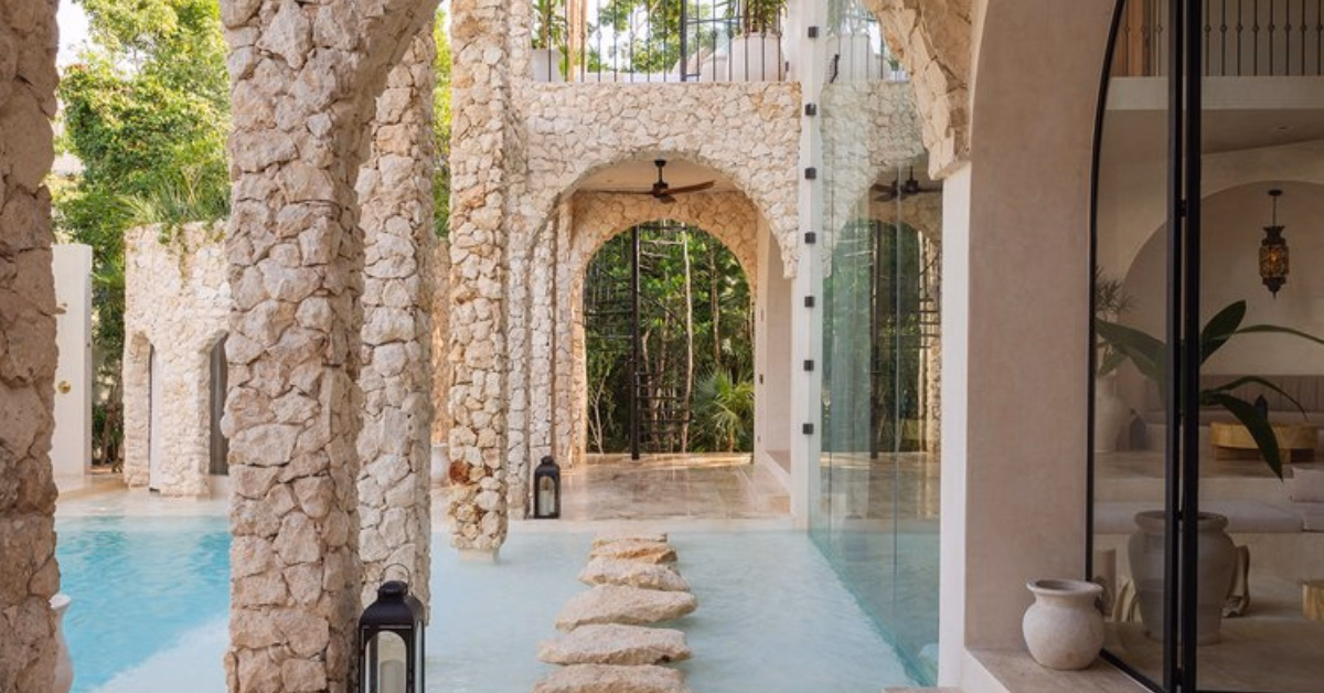 exterior of casa arka in tulum