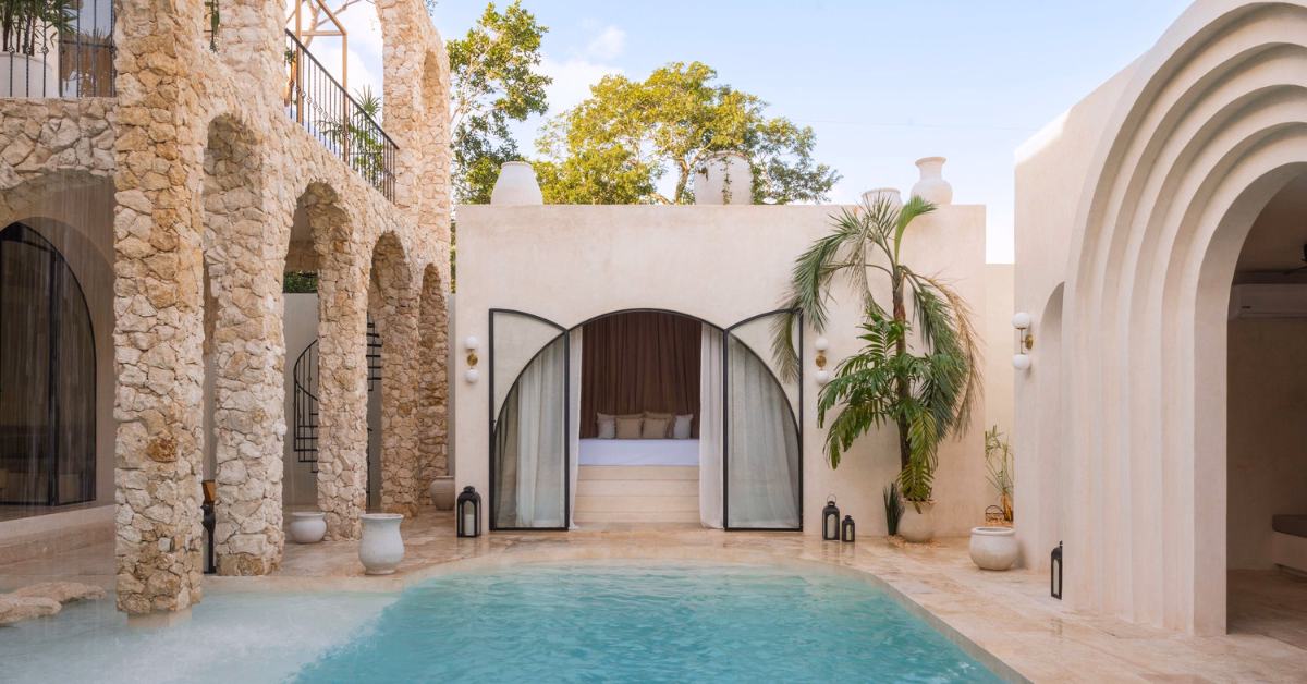 pool of casa arka in tulum