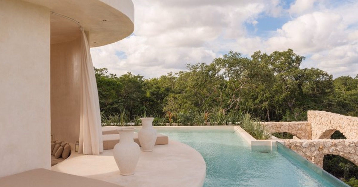 rooftop of casa arka in tulum