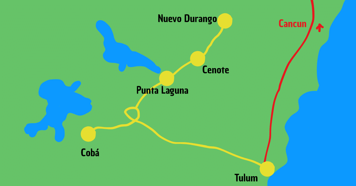 caba ruins tour map