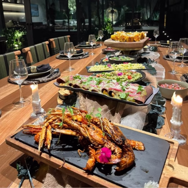 meal made by a private chef in tulum