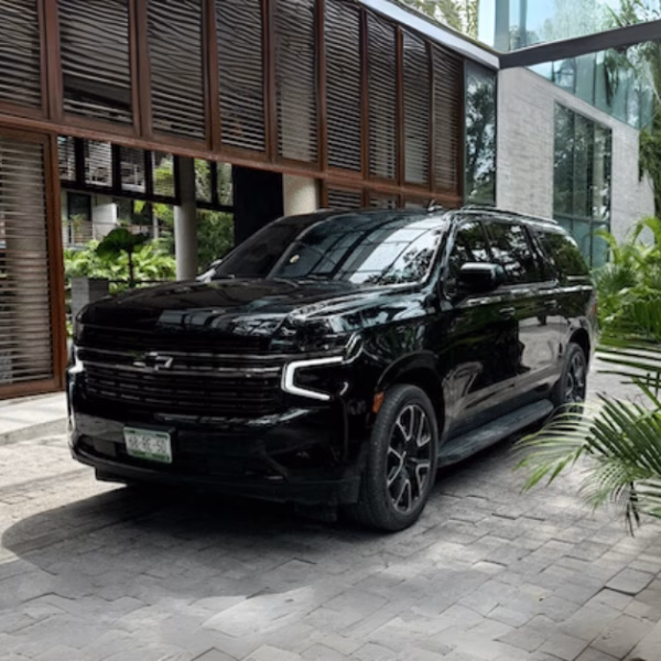 black truck in tulum