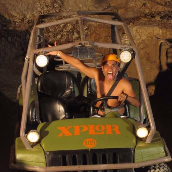 guy in an atv at xplor
