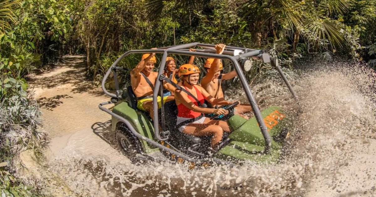group in an atv at xplor